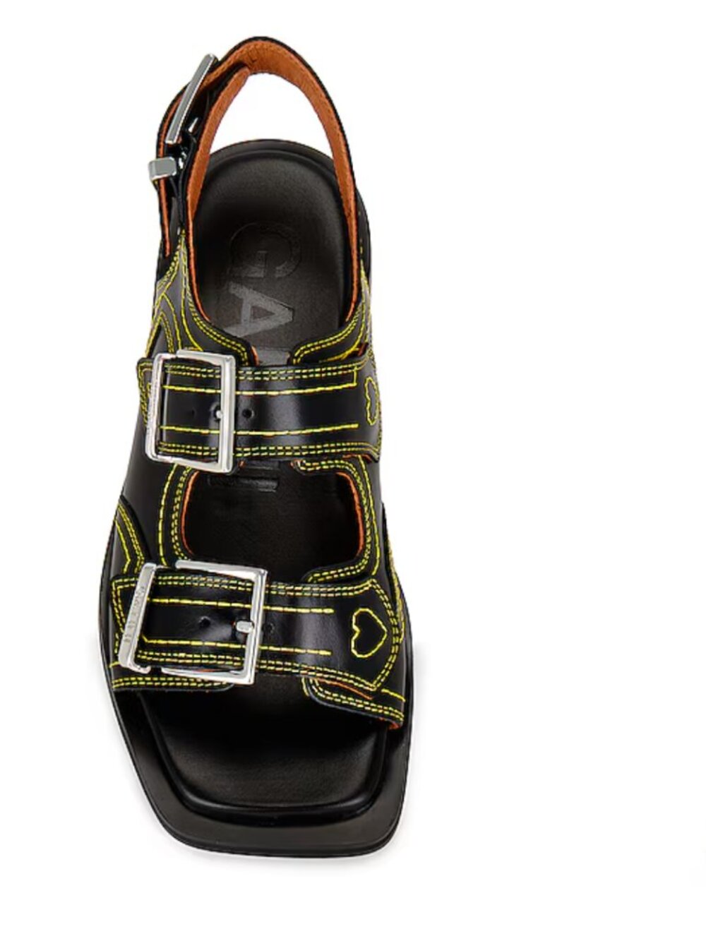 Ganni Embroidered Western Sandal (Like new!)